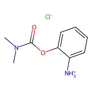 [2-(dimethylcarbamoyloxy)phenyl]azanium chloride structure