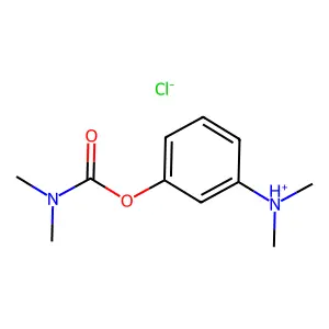 [3-(dimethylcarbamoyloxy)phenyl]-dimethylazanium chloride structure