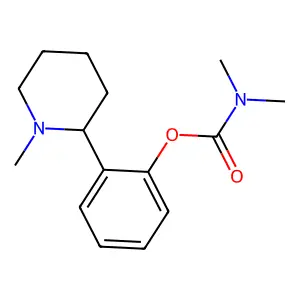 [2-(1-methylpiperidin-2-yl)phenyl] N,N-dimethylcarbamate structure