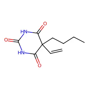 5-Butyl-5-vinylbarbituric acid structure
