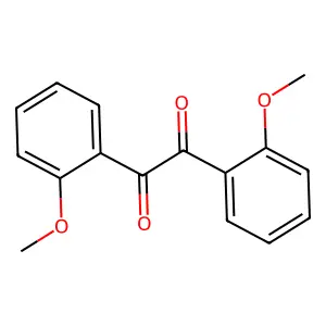 1,2-bis(2-methoxyphenyl)ethane-1,2-dione structure