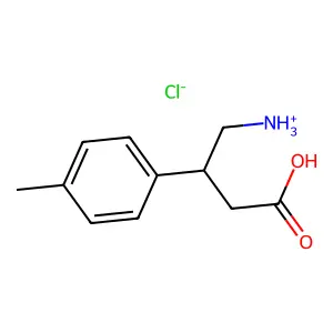 (+-)-3-(p-Tolyl)-4-aminobutyric acid hydrochloride structure
