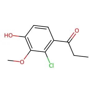 1-(2-Chloro-4-hydroxy-3-methoxyphenyl)propan-1-one structure