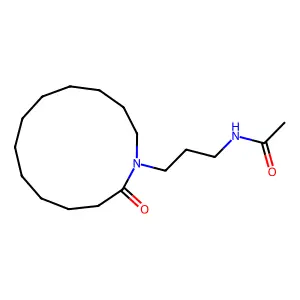 13-(3-Acetamidopropyl)-12-dodecanolactam structure
