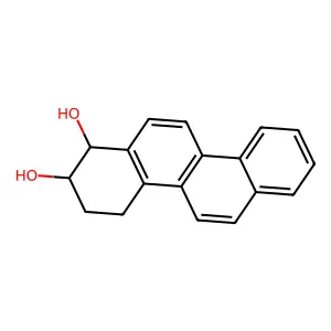 (1R,2R)-1,2,3,4-Tetrahydrochrysene-1,2-diol structure