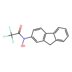 N-(9H-fluoren-2-yl)-2,2,2-trifluoro-N-hydroxyacetamide structure