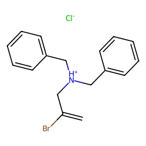 dibenzyl(2-bromoprop-2-enyl)azanium chloride structure