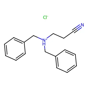 dibenzyl(2-cyanoethyl)azanium chloride structure