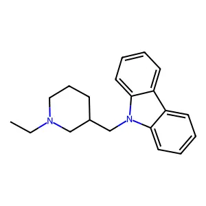 9-(1-Ethyl-3-piperidyl)methylcarbazole structure