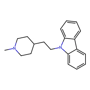 CARBAZOLE, 9-(2-(1-METHYL-4-PIPERIDYL)ETHYL)- structure
