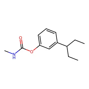 (3-pentan-3-ylphenyl) N-methylcarbamate structure