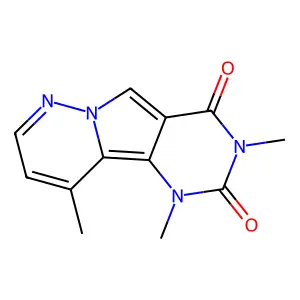 1,3,10-trimethylpyrimido[4',5':3,4]pyrrolo[1,2-b]pyridazine-2,4(1H,3H)-dione structure