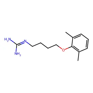 (4-(2,6-Xylyloxy)butyl)guanidine structure