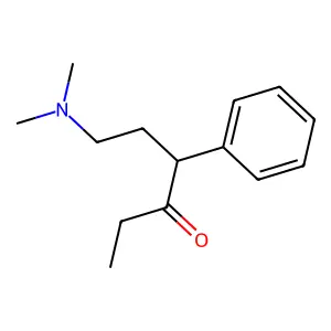 6-(dimethylamino)-4-phenylhexan-3-one structure