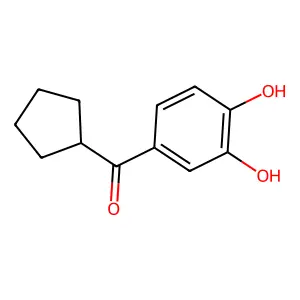 Cyclopentyl 3,4-dihydroxyphenyl ketone structure