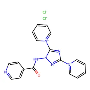N-(3,5-Di-4-pyridyl-s-triazol-4-yl)isonicotinamide, dihydrochloride structure