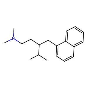 4-(1-Naphthyl)-N,N,5-trimethylhexylamine structure