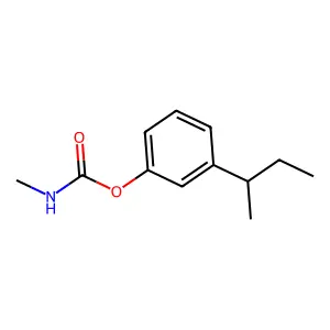 (3-butan-2-ylphenyl) N-methylcarbamate structure