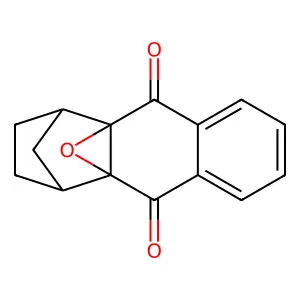 1,2,3,4-Tetrahydro-4a,9a-epoxy-1,4-methanoanthracene-9,10-dione structure