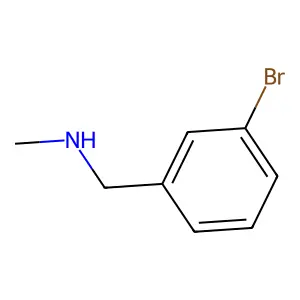 1-(3-bromophenyl)-N-methylmethanamine structure