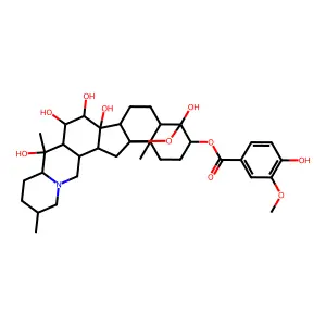Vanilloylzygadenine structure