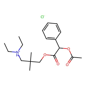 [3-(2-acetyloxy-2-phenylacetyl)oxy-2,2-dimethylpropyl]-diethylazanium chloride structure
