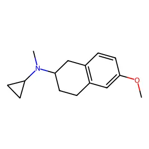 N-cyclopropyl-6-methoxy-N-methyl-1,2,3,4-tetrahydronaphthalen-2-amine structure