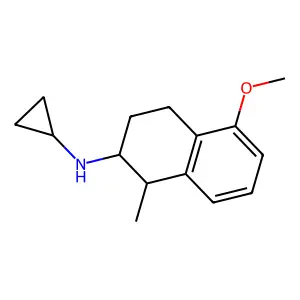 N-cyclopropyl-5-methoxy-1-methyl-1,2,3,4-tetrahydronaphthalen-2-amine structure
