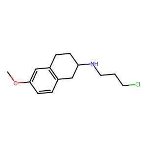 N-(3-chloropropyl)-6-methoxy-1,2,3,4-tetrahydronaphthalen-2-amine structure