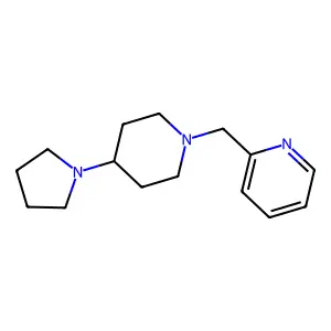 1-(2-pyridinylmethyl)-4-(1-pyrrolidinyl)piperidine structure