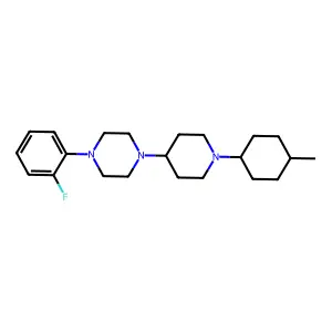 1-(2-fluorophenyl)-4-[1-(4-methylcyclohexyl)piperidin-4-yl]piperazine structure