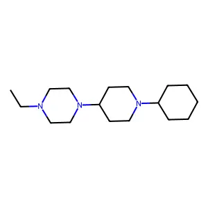 1-(1-cyclohexyl-4-piperidinyl)-4-ethylpiperazine structure