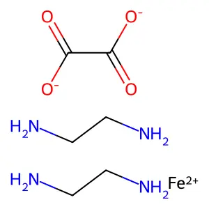 Iron, bis(ethylenediamine)oxalato- structure