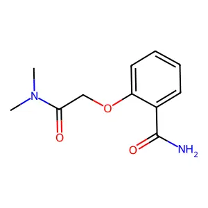 2-[2-(dimethylamino)-2-oxoethoxy]benzamide structure
