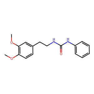 1-[2-(3,4-dimethoxyphenyl)ethyl]-3-phenylurea structure