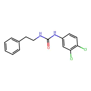 1-(3,4-dichlorophenyl)-3-phenethylurea structure