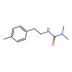 1,1-dimethyl-3-[2-(4-methylphenyl)ethyl]urea structure