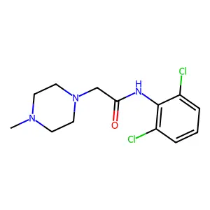 N-(2,6-dichlorophenyl)-2-(4-methylpiperazin-1-yl)acetamide structure