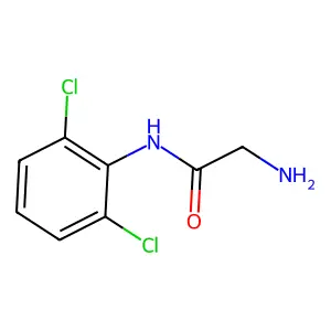 2-Amino-N-(2,6-dichlorophenyl)acetamide structure