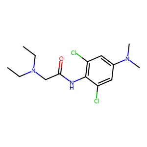 N-[2,6-dichloro-4-(dimethylamino)phenyl]-2-(diethylamino)acetamide structure
