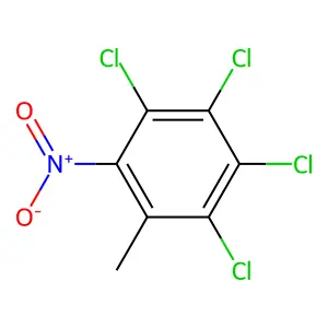 1,2,3,4-tetrachloro-5-methyl-6-nitrobenzene structure