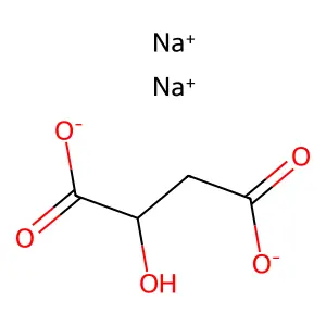 Malic acid, disodium salt structure