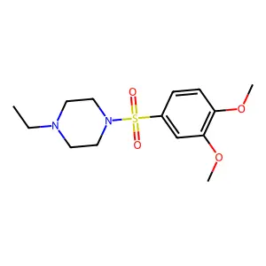1-((3,4-dimethoxyphenyl)sulfonyl)-4-ethylpiperazine structure