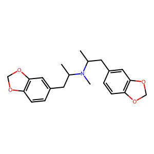 1-(1,3-benzodioxol-5-yl)-N-[1-(1,3-benzodioxol-5-yl)propan-2-yl]-N-methylpropan-2-amine structure