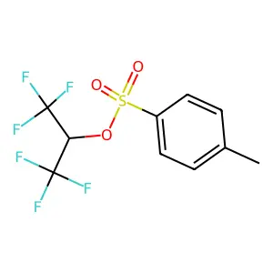 1,1,1,3,3,3-hexafluoropropan-2-yl 4-methylbenzenesulfonate structure