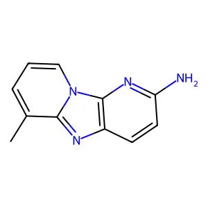 10-methyl-1,3,8-triazatricyclo[7.4.0.02,7]trideca-2(7),3,5,8,10,12-hexaen-4-amine structure