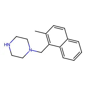 1-[(2-methylnaphthalen-1-yl)methyl]piperazine structure