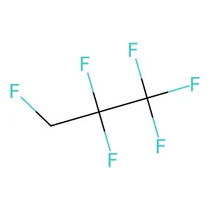 1,1,1,2,2,3-Hexafluoropropane structure