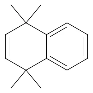1,1,4,4-tetramethyl-1,4-dihydronaphthalene structure