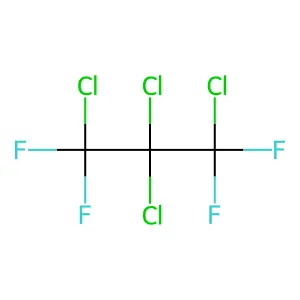 1,2,2,3-tetrachloro-1,1,3,3-tetrafluoropropane structure